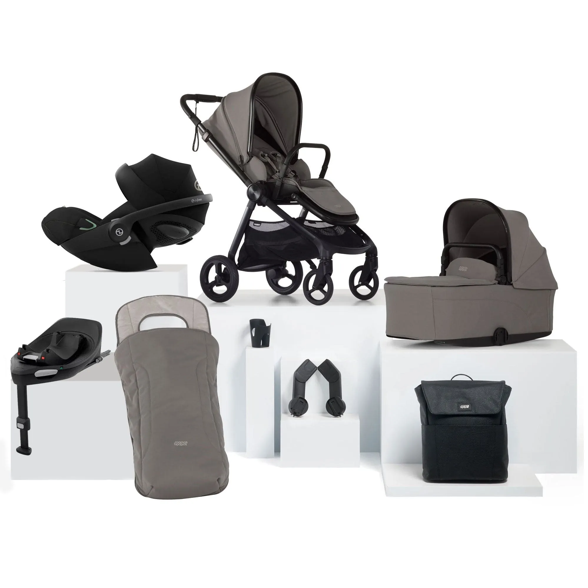 Mamas & Papas Vardo Complete Cybex Bundle - Storm