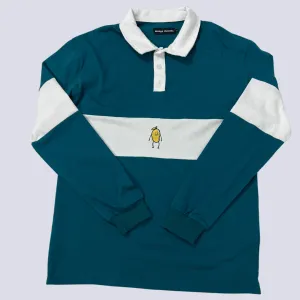 Mango Threads Mens Long Sleeve Polo Small