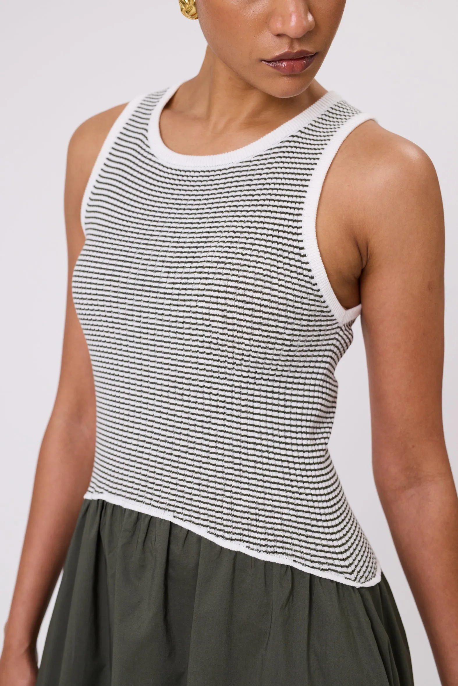 Media Maxi Dress - Cypress Stripe