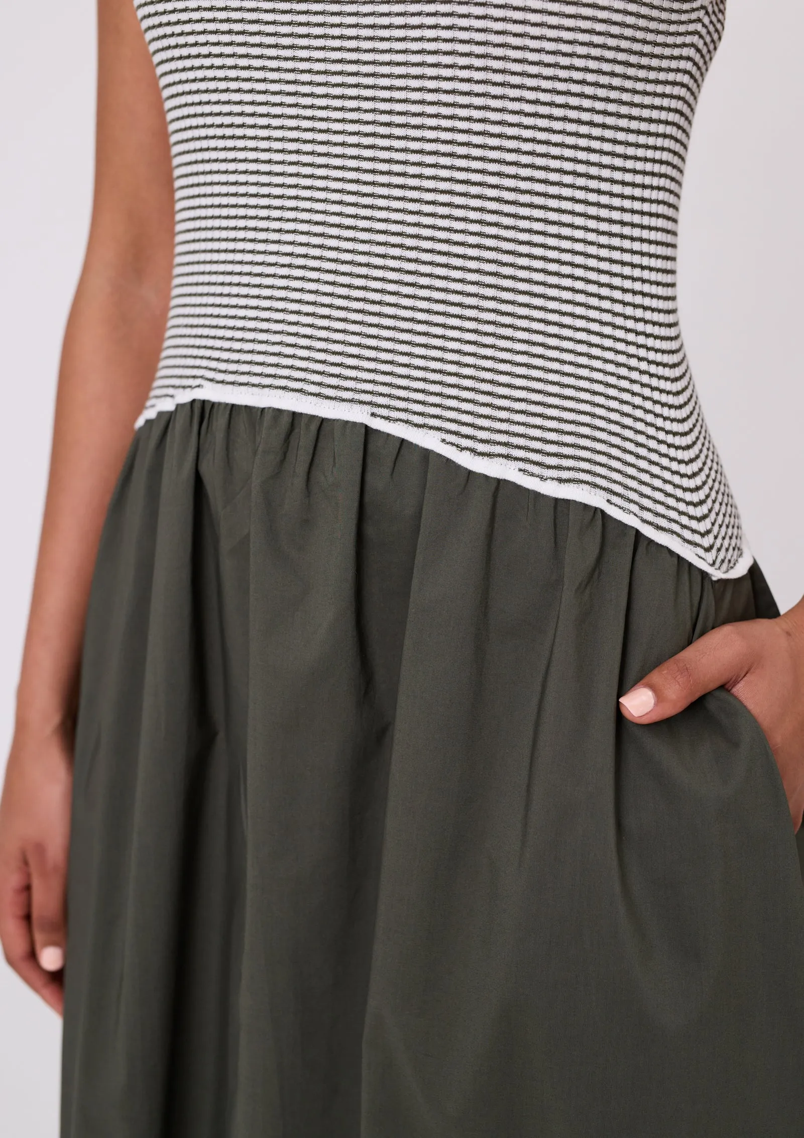 Media Maxi Dress - Cypress Stripe