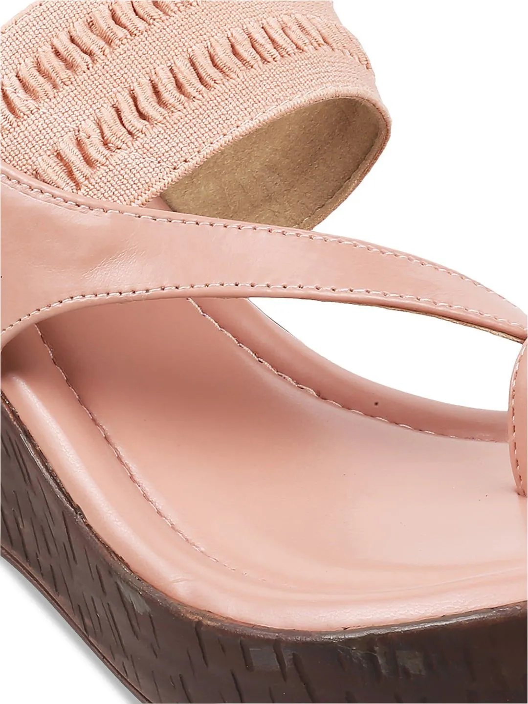 Metro Pink Wedge Sandals