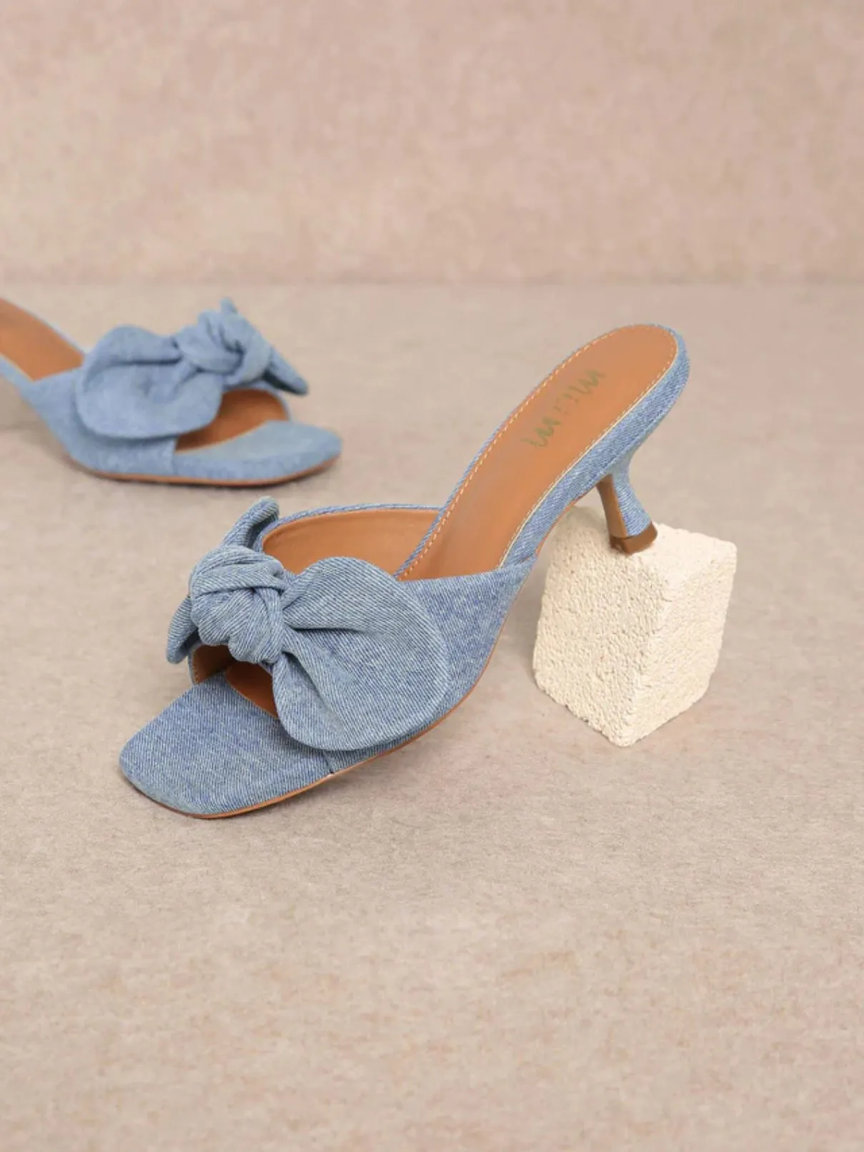 Mi.iM Shoes Hannah Kitten Heel Denim
