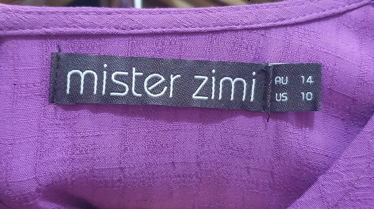 Mister Zimi purple top size 14