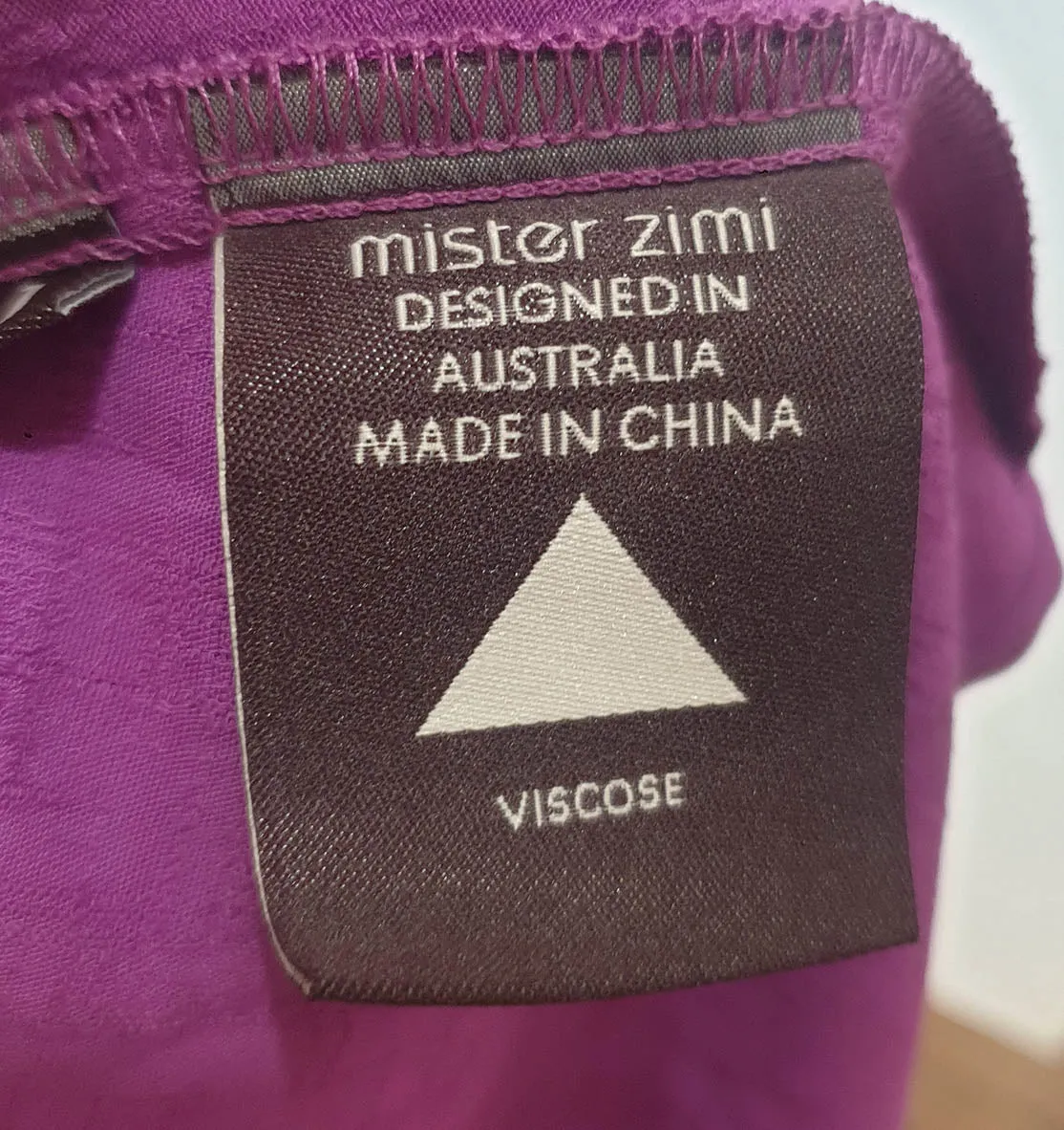 Mister Zimi purple top size 14