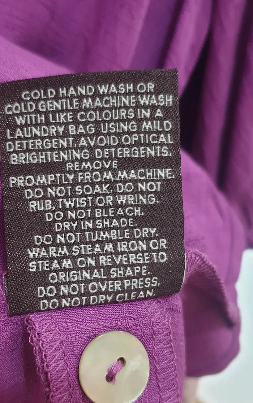 Mister Zimi purple top size 14