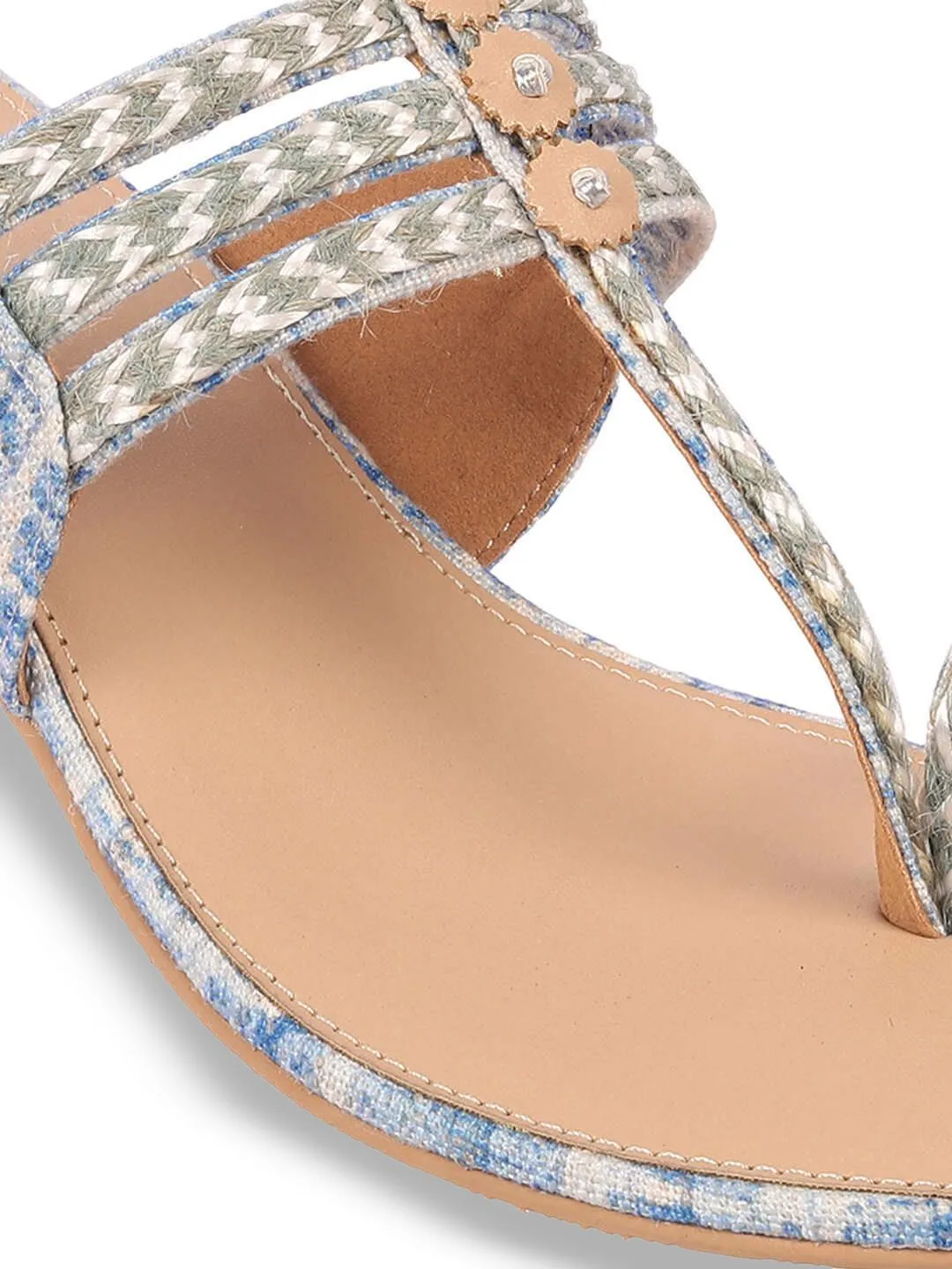 Mochi Women Woven Design Block Heel Sandals