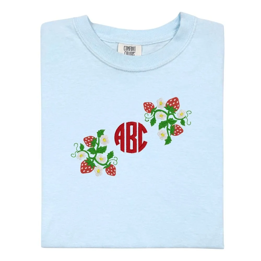 Monogrammed 'Strawberry Fields' T-Shirt