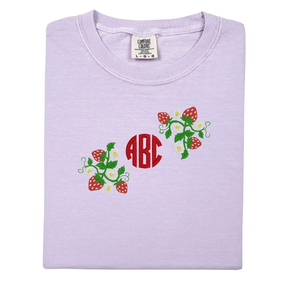 Monogrammed 'Strawberry Fields' T-Shirt