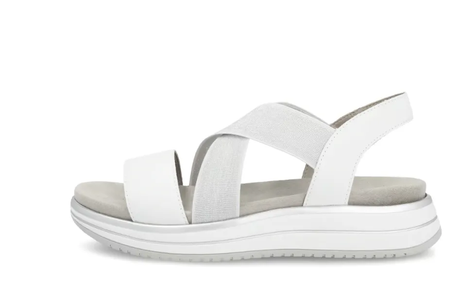 Musidora White Sandals