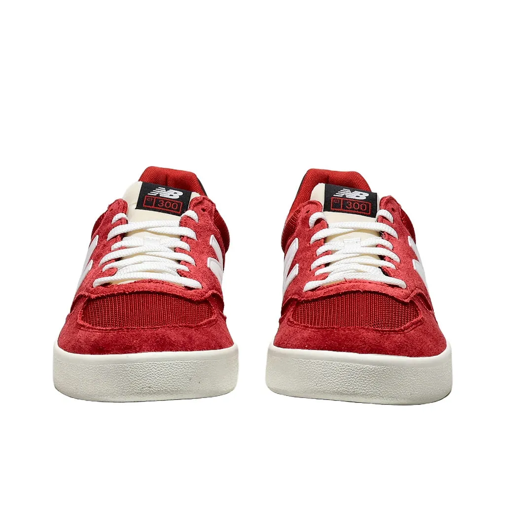 New Balance Ct300 Low-Top Sneakers Suede Red Color For Men