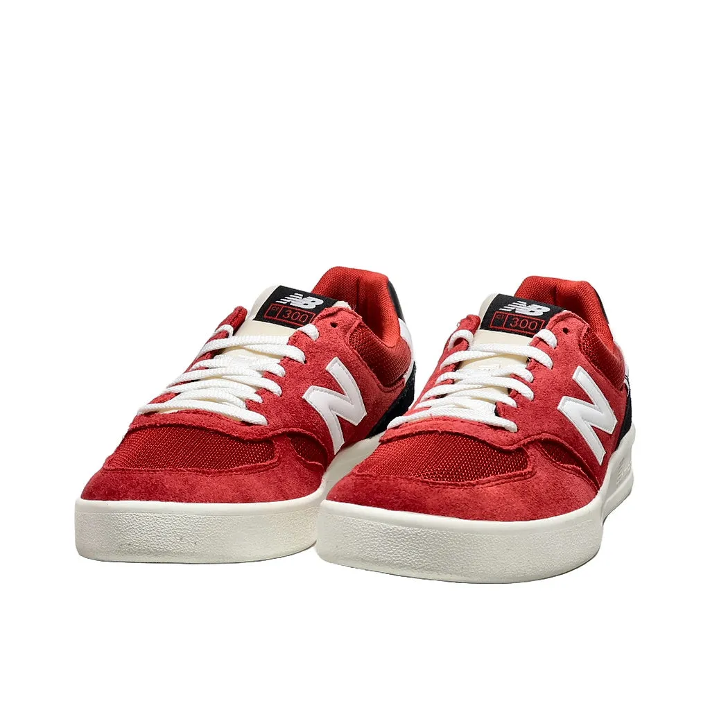 New Balance Ct300 Low-Top Sneakers Suede Red Color For Men