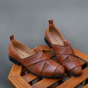 NICHE Tan Nawab Designer Sandal