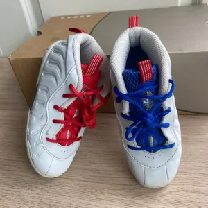 Nike Foamposite Toddler Red\ Blue Sneakers - SZ 10 C