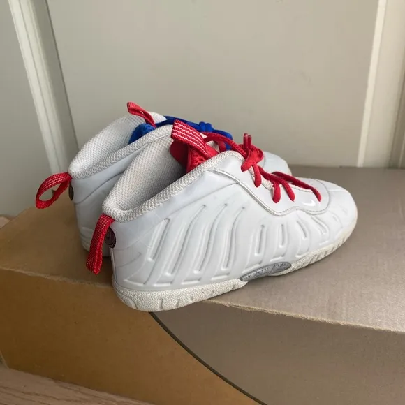 Nike Foamposite Toddler Red\ Blue Sneakers - SZ 10 C