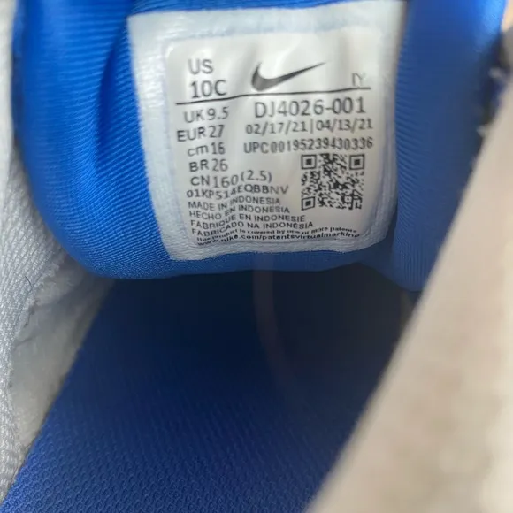 Nike Foamposite Toddler Red\ Blue Sneakers - SZ 10 C