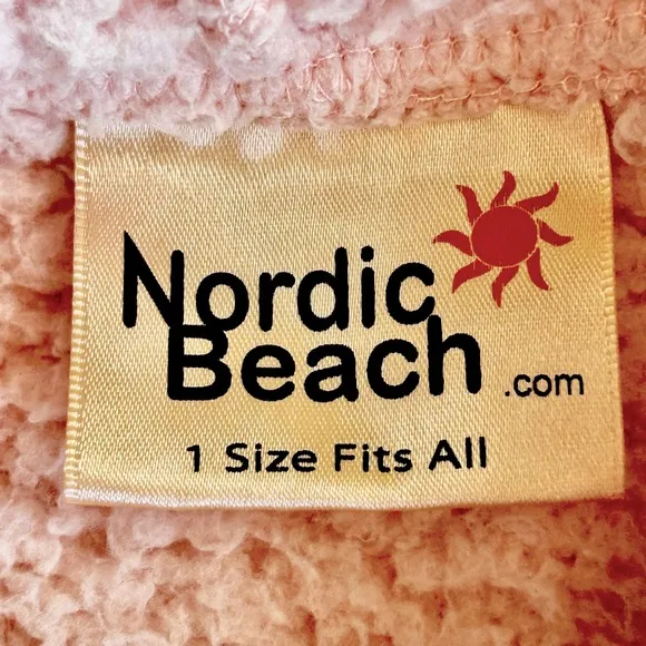 Nordic Beach Pink Sherpa Cozy Wrap/Cardigan -One Size