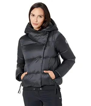 Obermeyer Calypso Down Jacket for Women - Adjustable Hood With Long Sleeves and Water-Resistant Hem, and Warm Jacket Black II 4 One Size