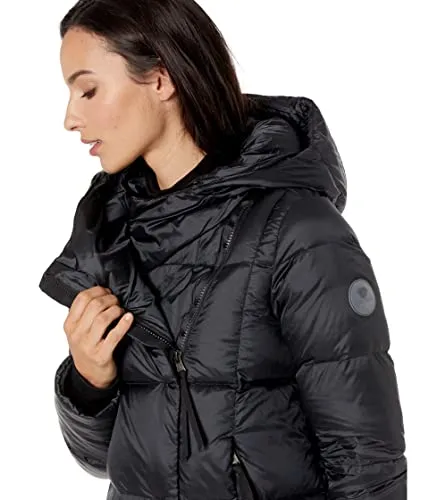 Obermeyer Calypso Down Jacket for Women - Adjustable Hood With Long Sleeves and Water-Resistant Hem, and Warm Jacket Black II 4 One Size