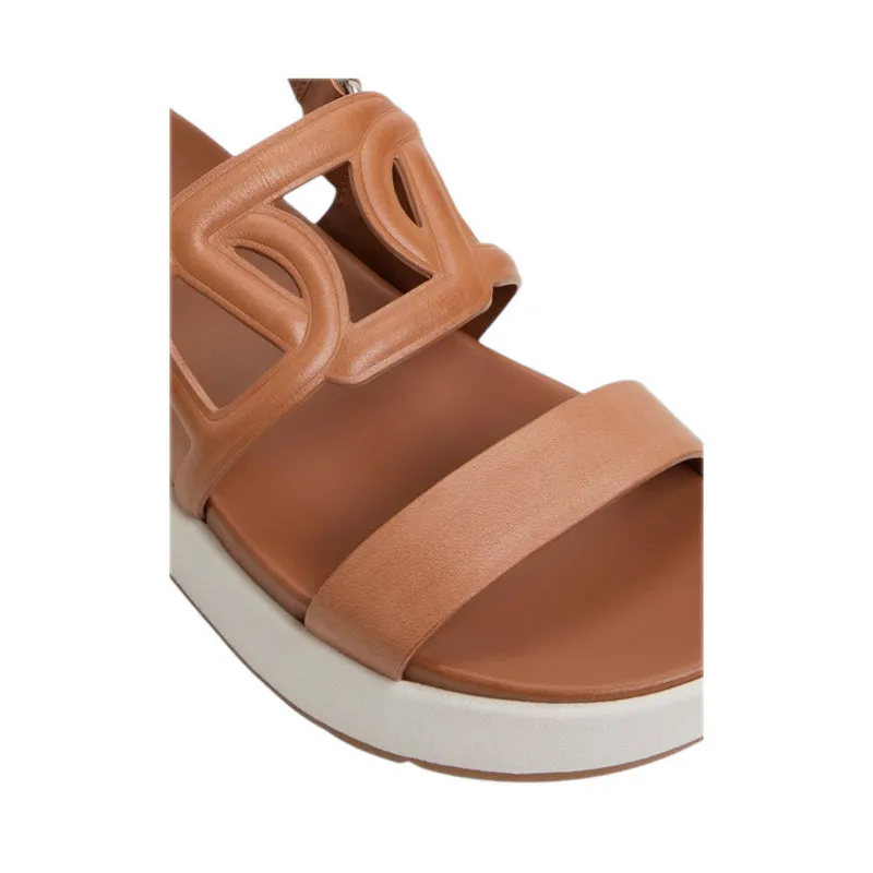 ONUVIA FOOTBED SANDALS - MEDIUM BROWN