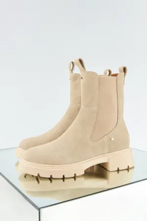 Patti-Cuir Suede Beige