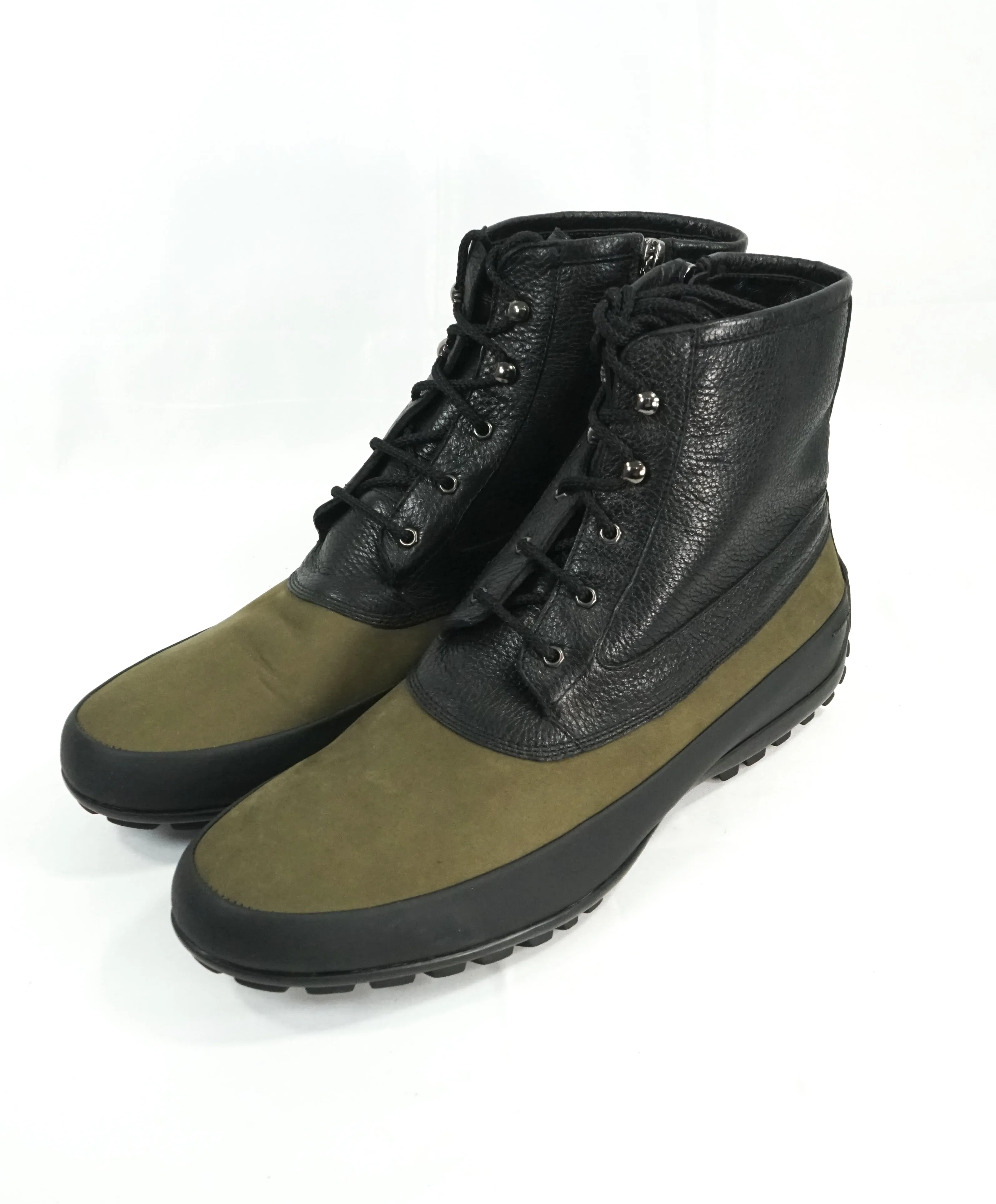 PAUL STUART - Hand Made In Italy - FUR LINED Rubber/Suede Boots  - 12US