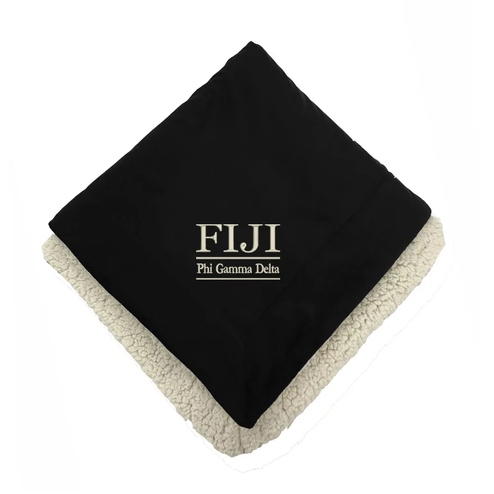 Phi Gamma Delta Sherpa Lined Blanket