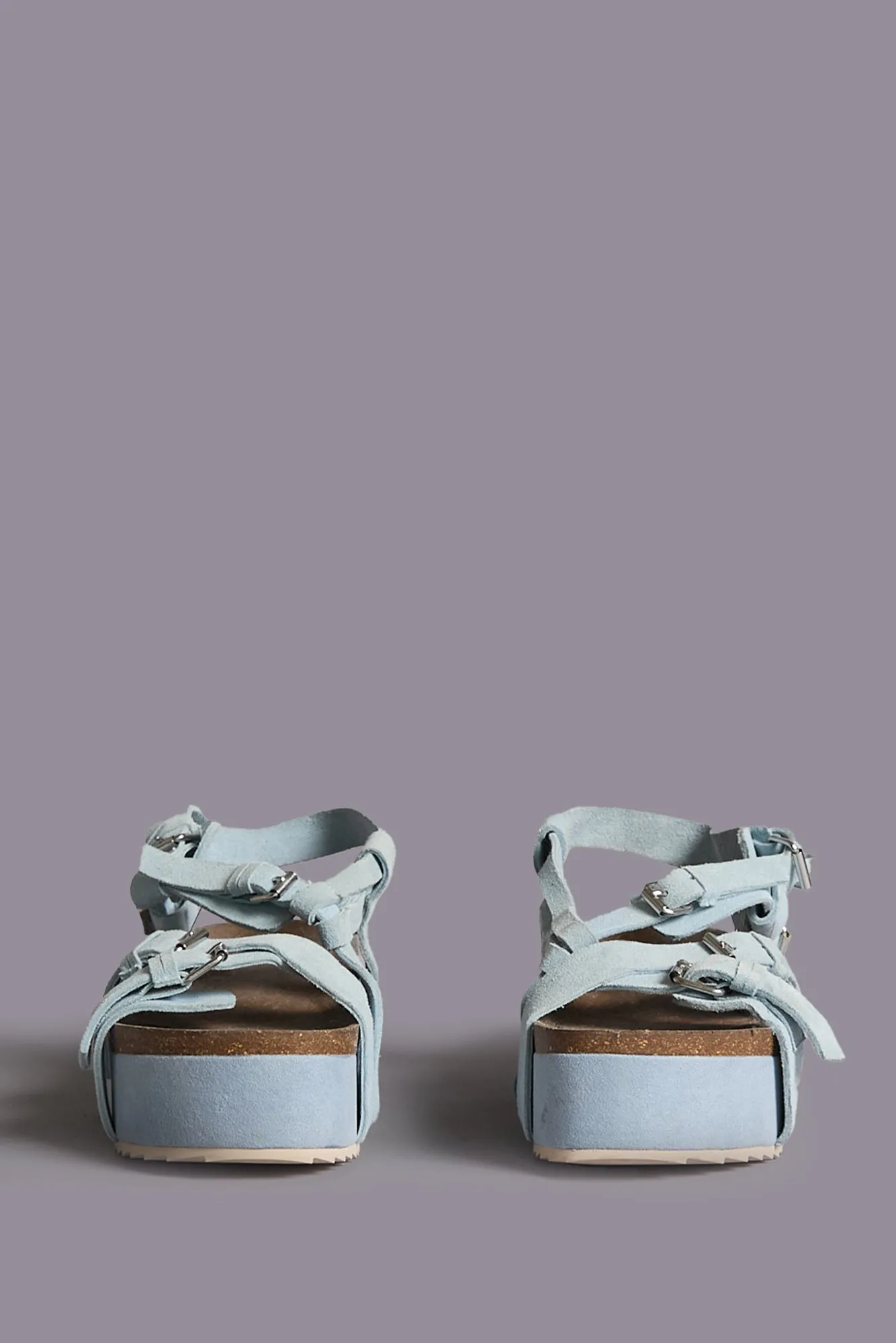 PLATFORM SANDAL - LIGHT BLUE