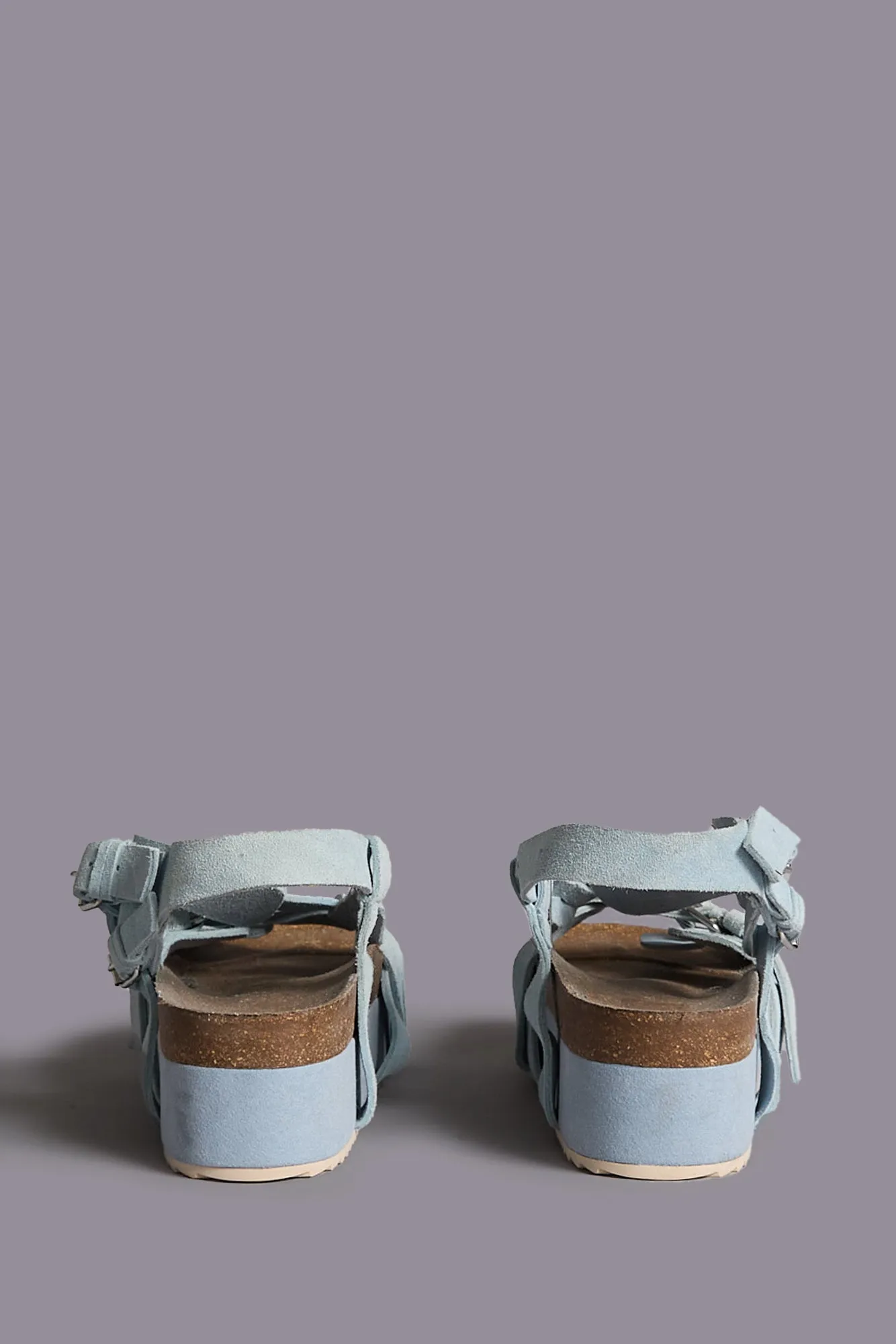 PLATFORM SANDAL - LIGHT BLUE