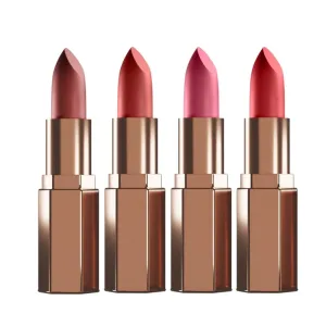 Plush Matte Lipsticks Combo Pack Set of 4 (HIGH TEA   SOIREE   MUAVENING   SHOWBIZ)