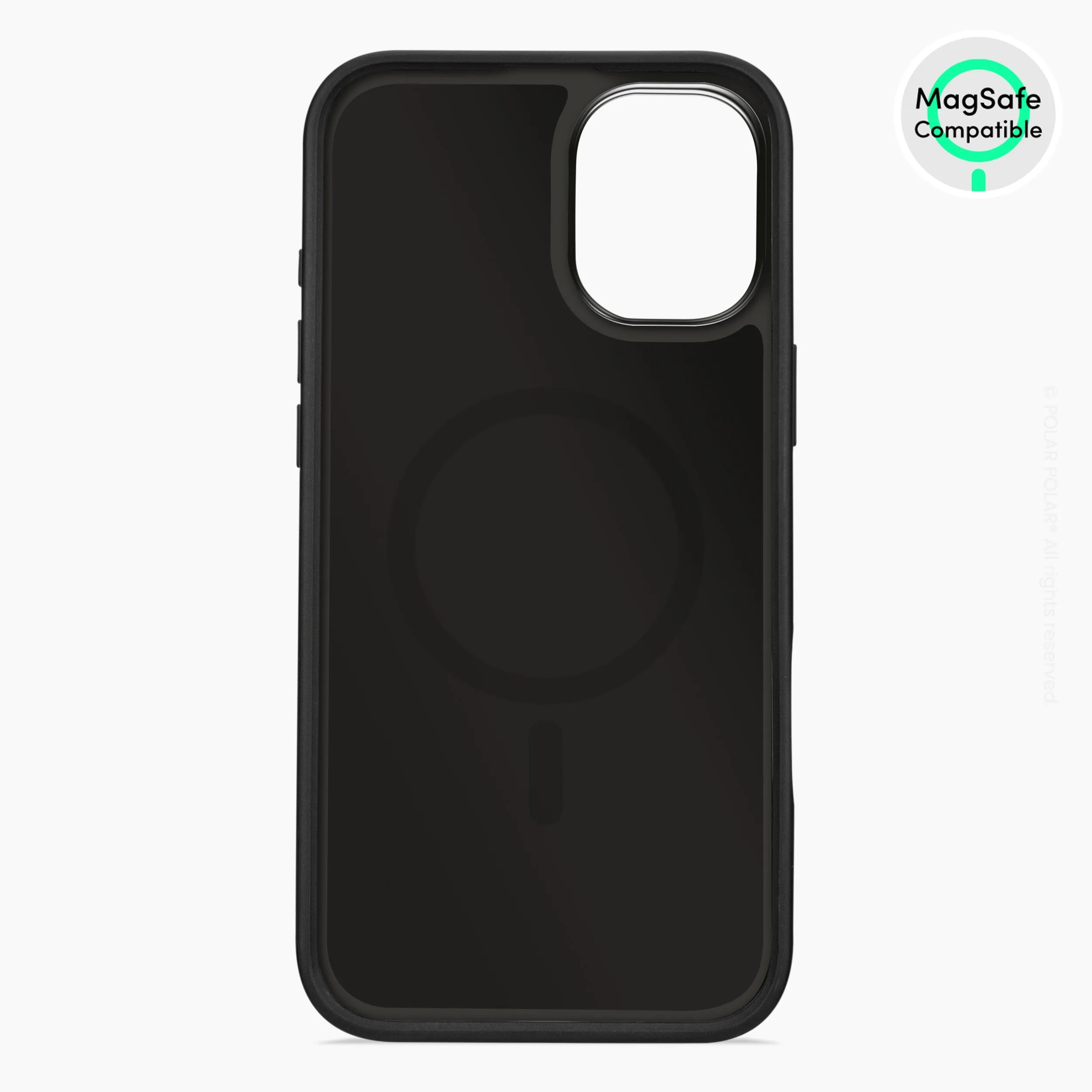 Polar Light - iPhone 16 Plus Frosted Black Bumper MagSafe Case