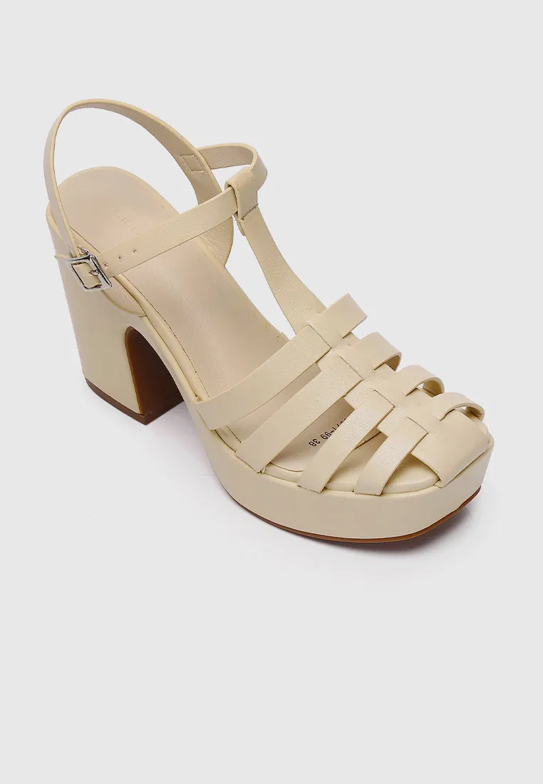 Poppy Platform Sandals (Light Yellow)