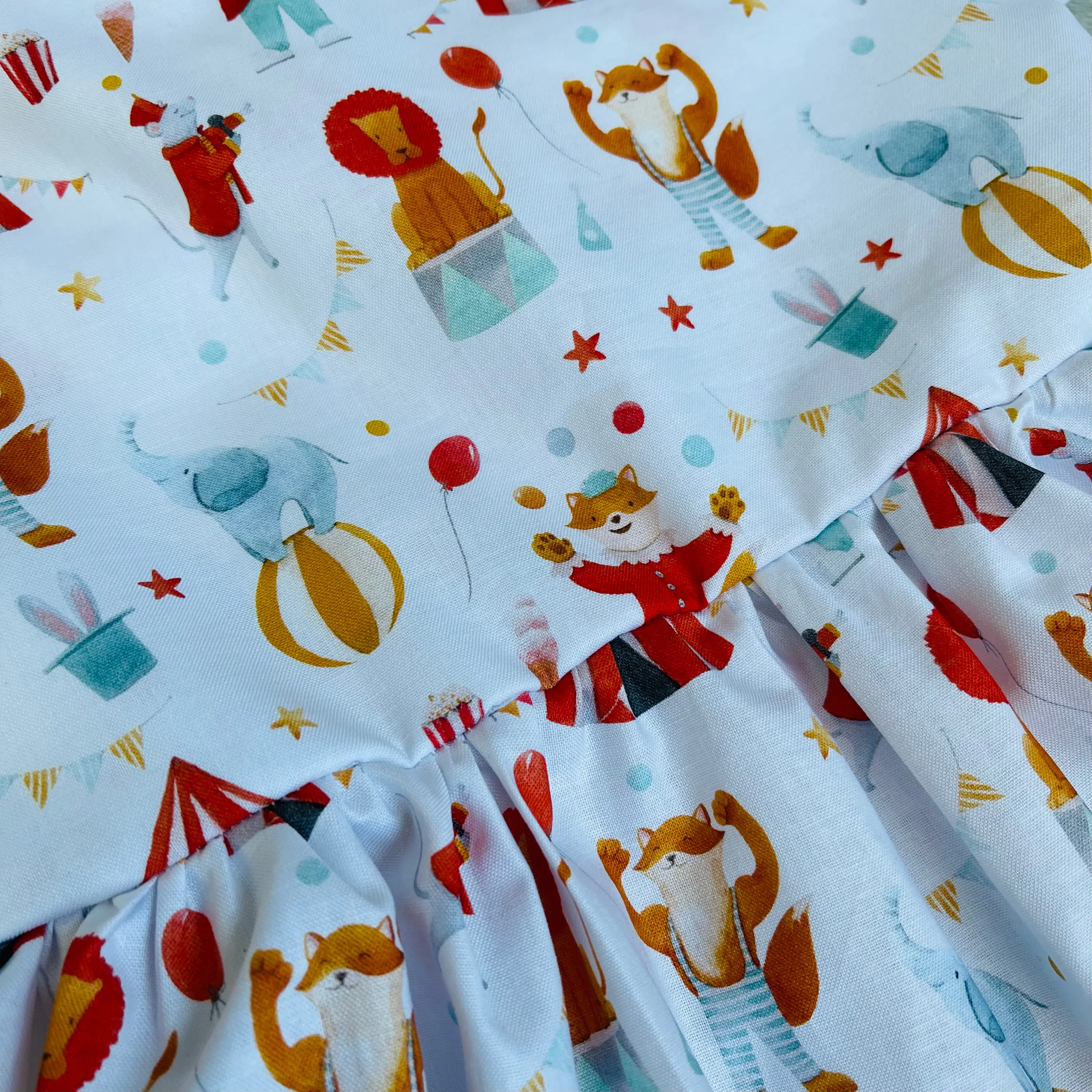 Premium 100% Cotton Sun Dress with twist back detail - Fox at the Circus