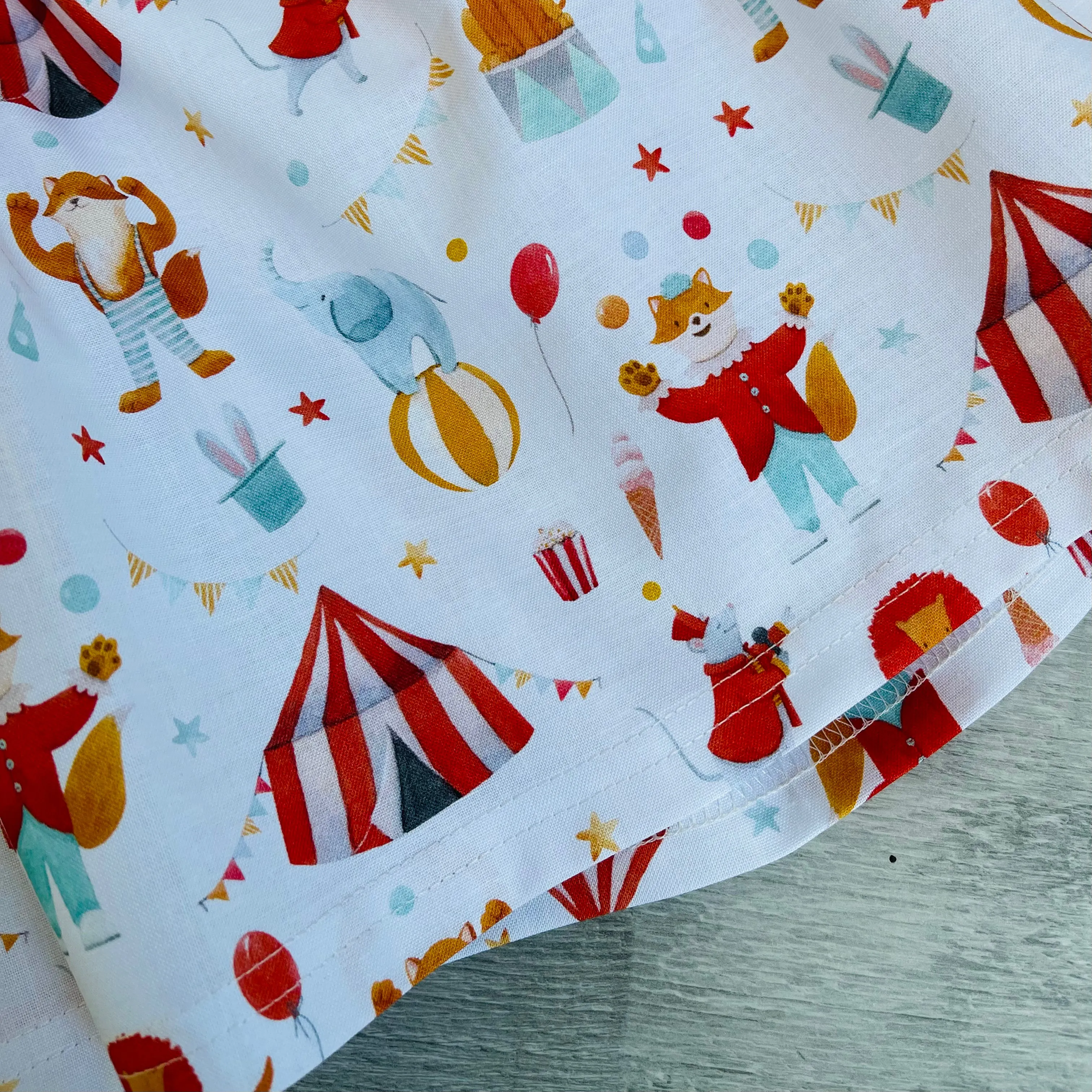 Premium 100% Cotton Sun Dress with twist back detail - Fox at the Circus