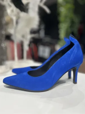 Pumps Suede Blue Lady