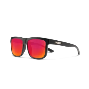 Quiver - Matte Black   Polarized Red Mirror Lenses