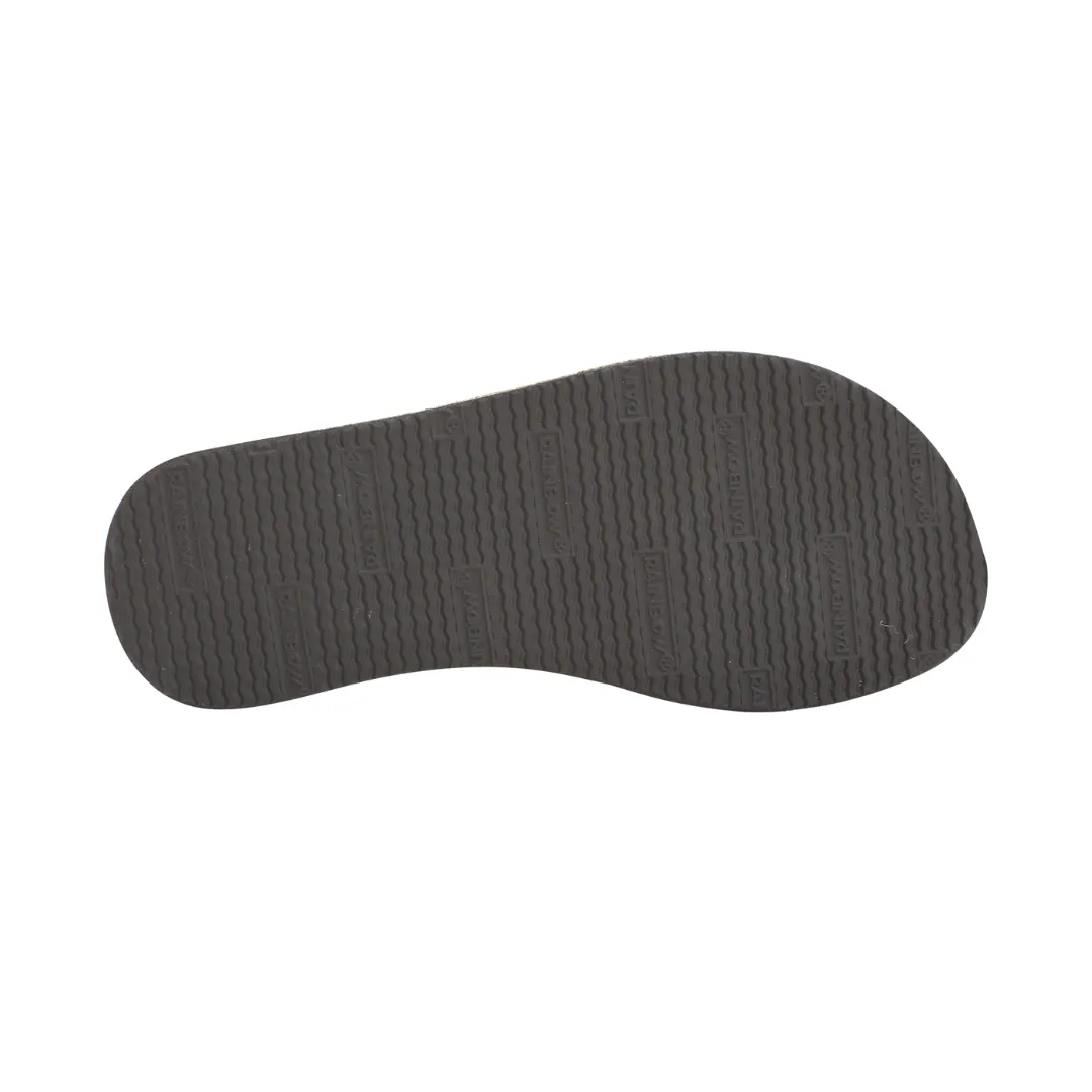 RAINBOW 101LTSFBK/SRBRY BRAIDY PREMIER YTH'S (Medium) Sierra Brown Leather Narrow Strap Sandals
