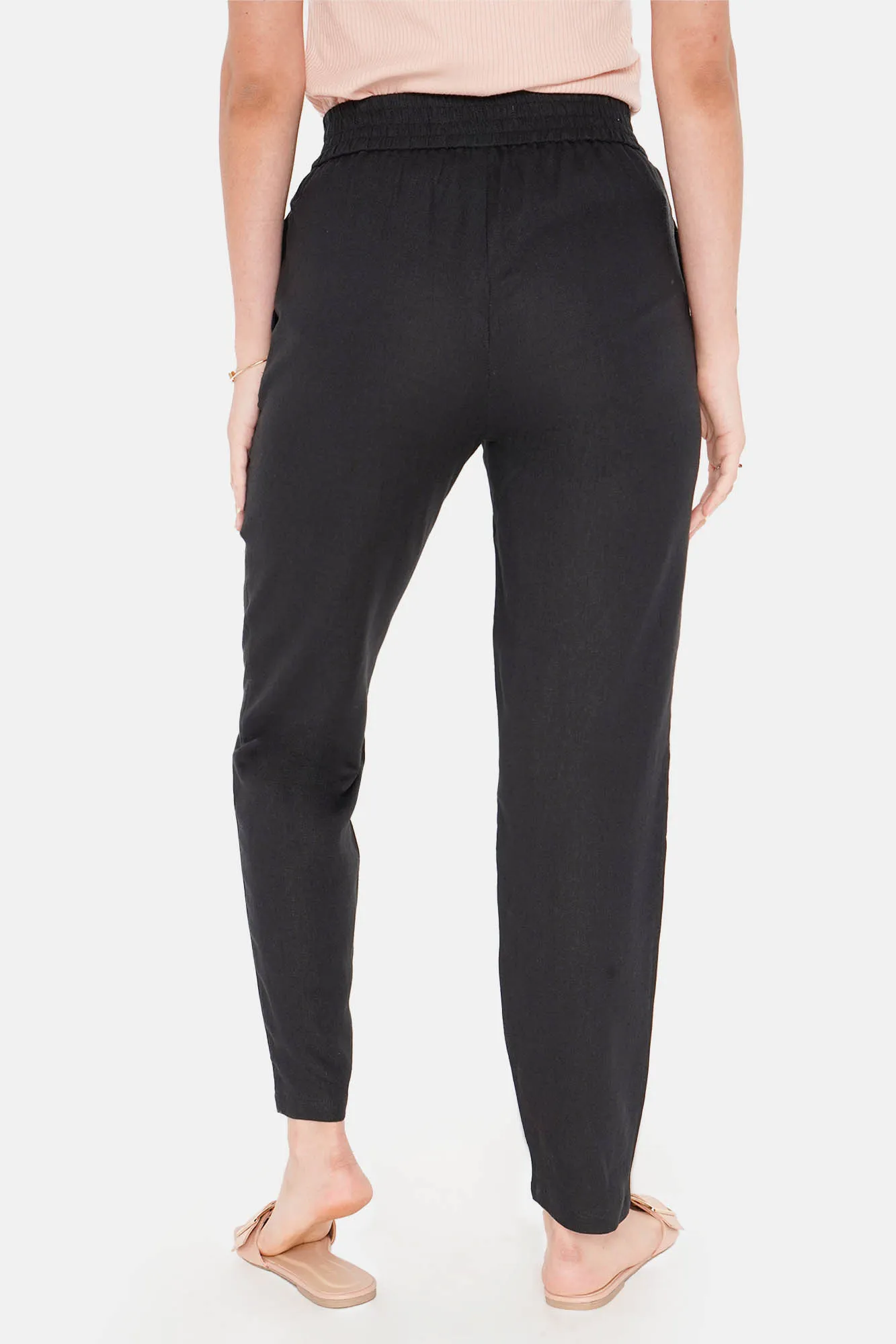 REFORME Linen Ankle Length Cozy Pants