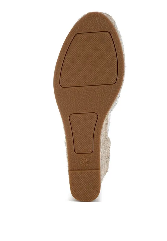 Regatta Tweed Round Toe Woven Wedges