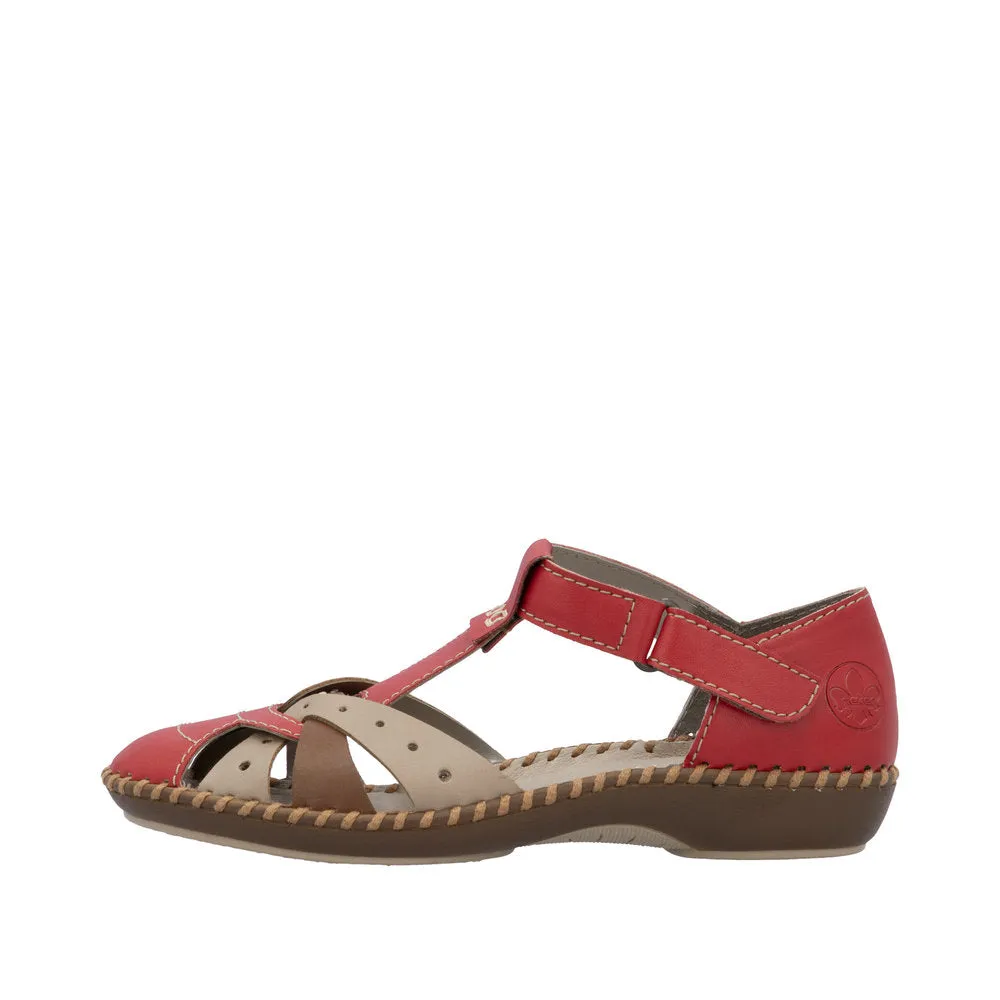 Rieker - M1655-33 - Rosso/Beige/Cayenne - Sandals