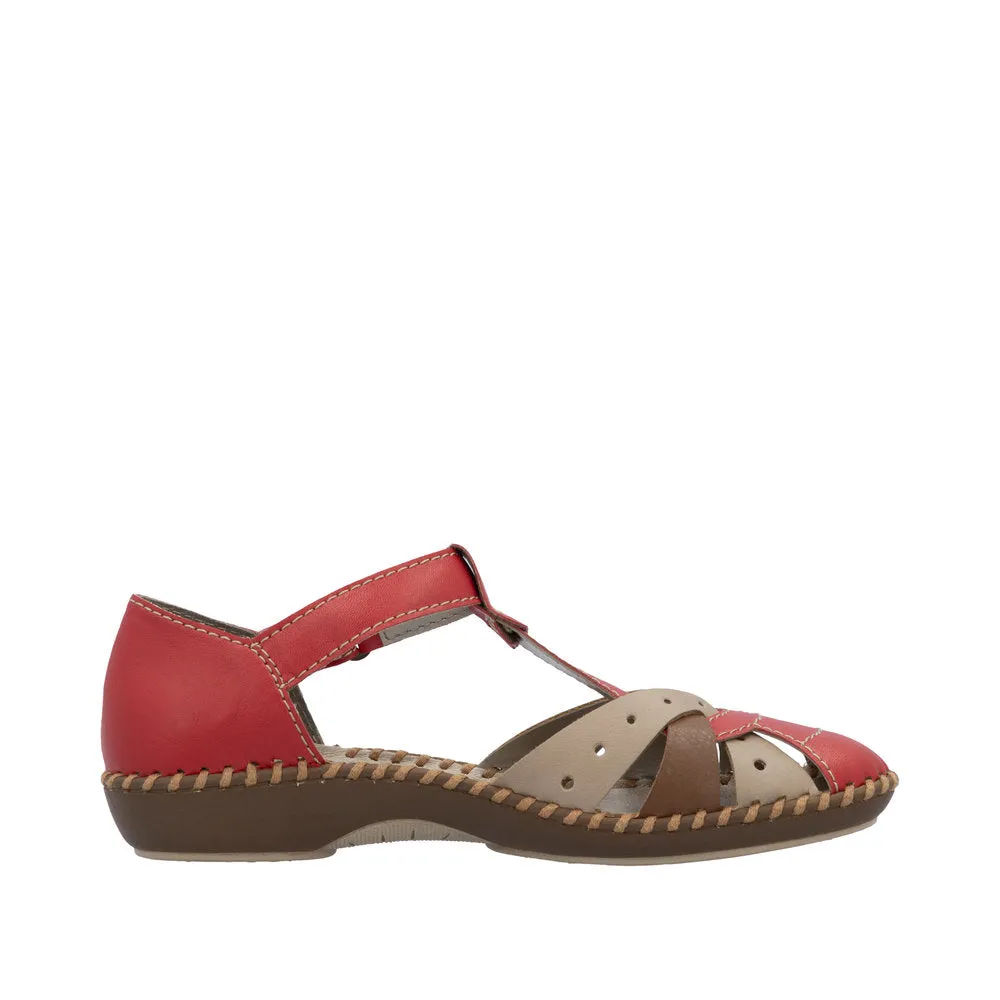 Rieker - M1655-33 - Rosso/Beige/Cayenne - Sandals