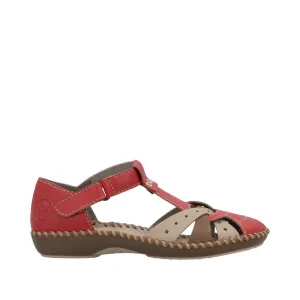 Rieker - M1655-33 - Rosso/Beige/Cayenne - Sandals