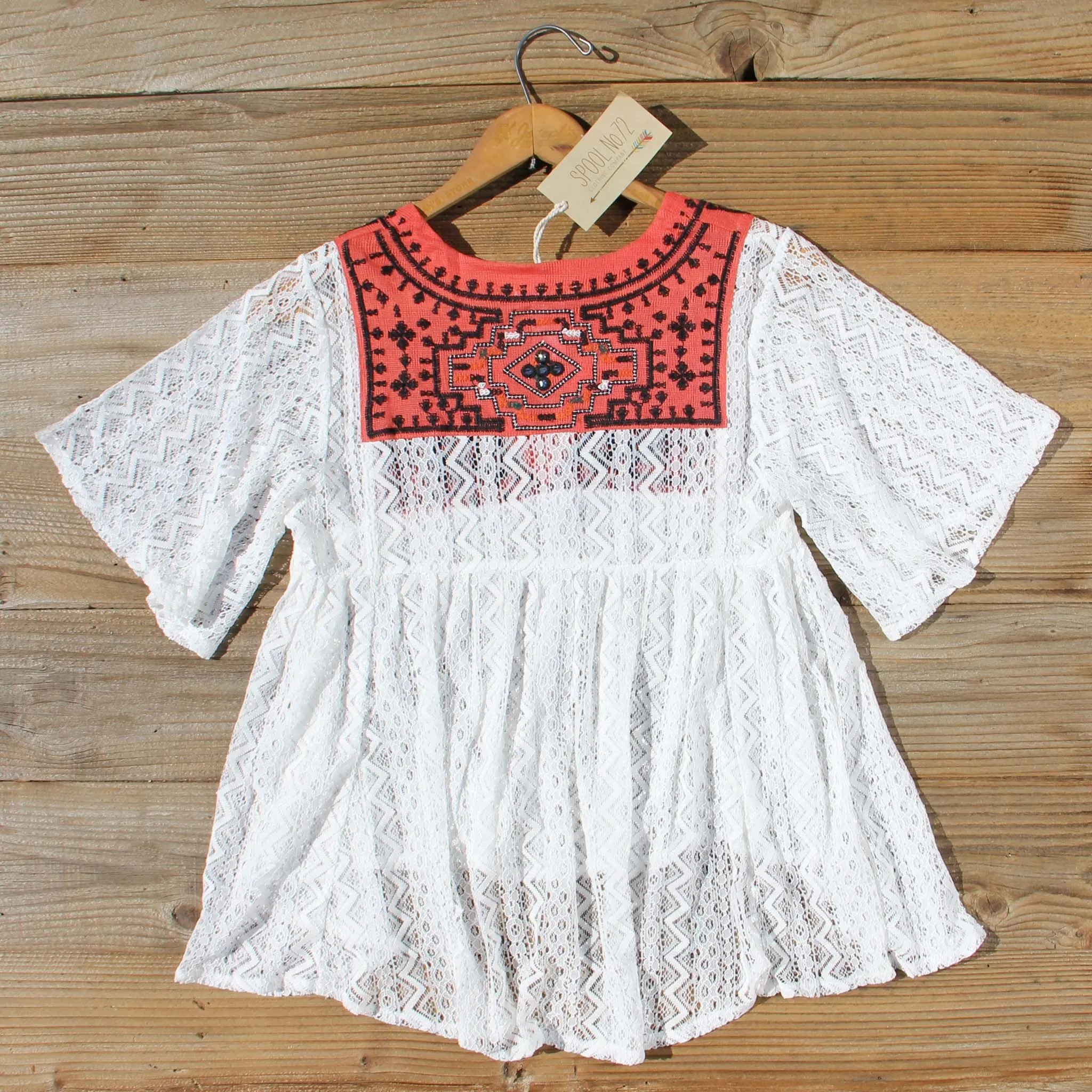 Rosewater Top in Rust