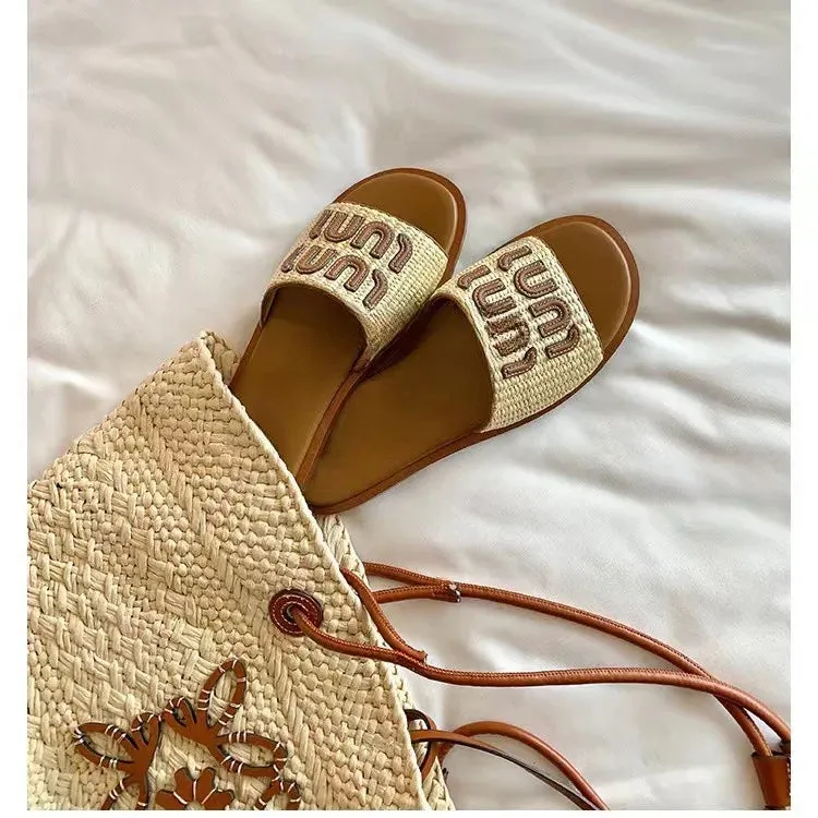 Sabella™ | Luxury Woven Flat Sandals