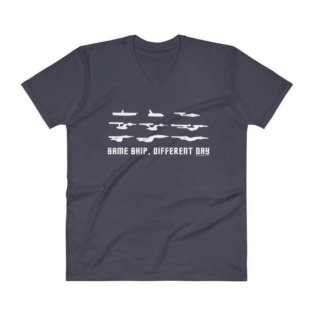 Same Ship Different Day V-Neck T-Shirt