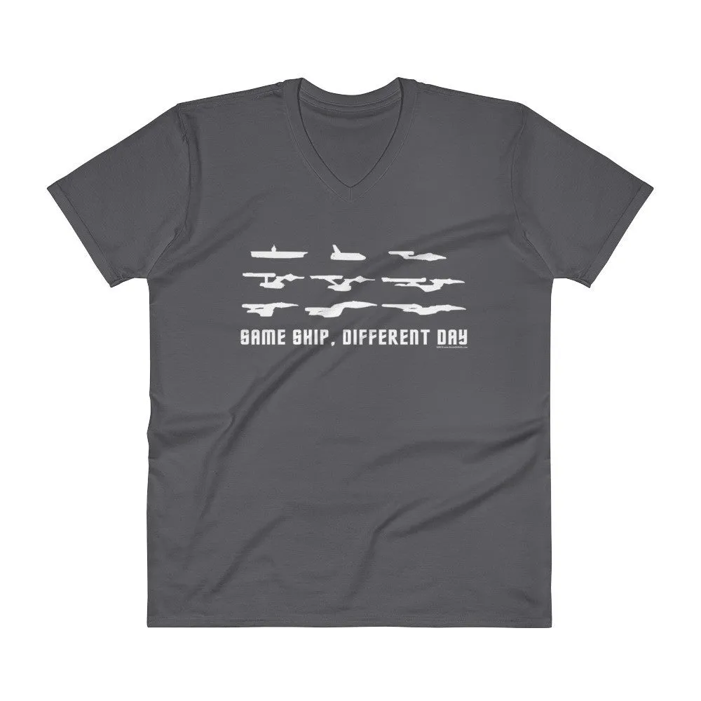 Same Ship Different Day V-Neck T-Shirt