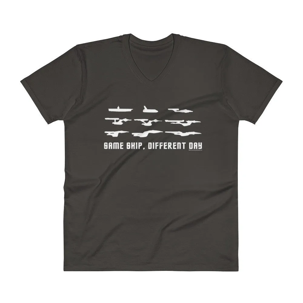 Same Ship Different Day V-Neck T-Shirt