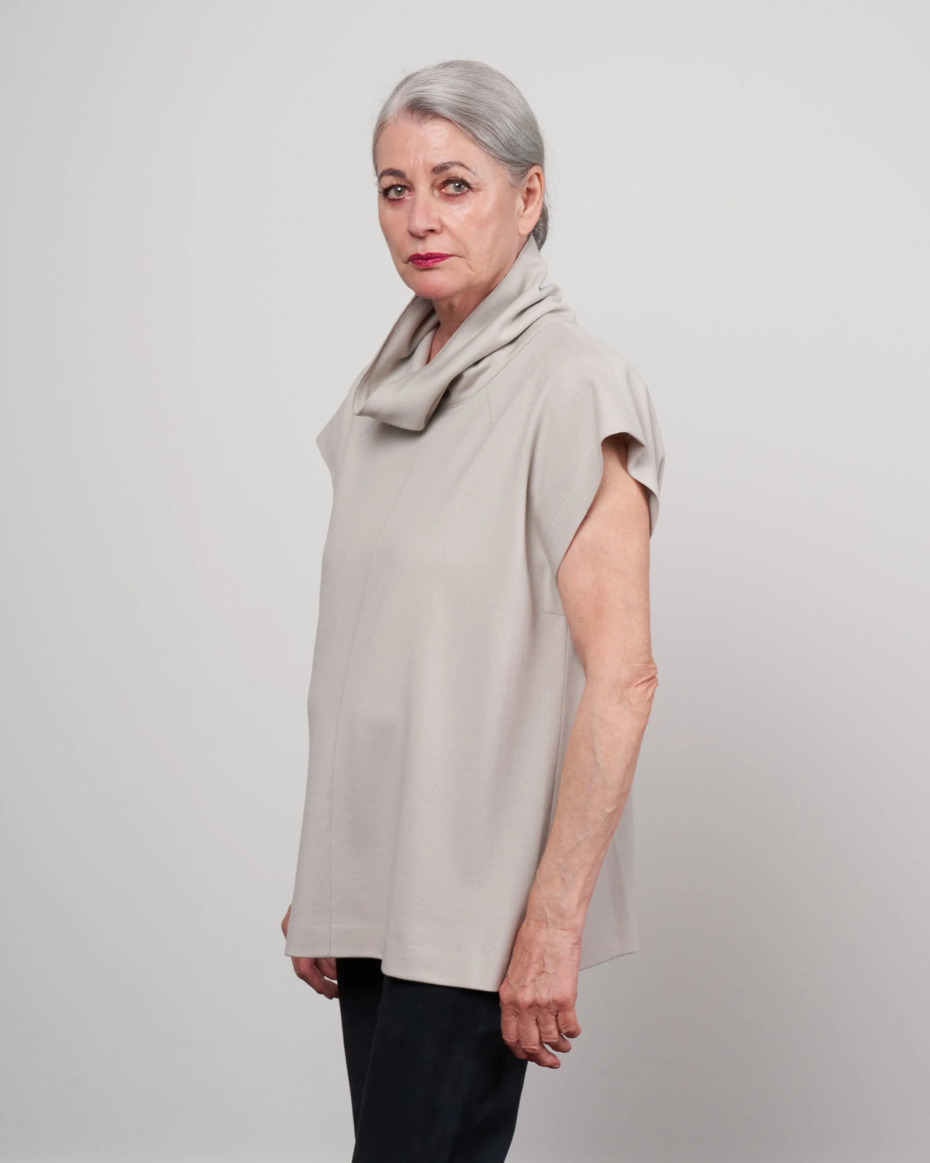 seam turtleneck - mink