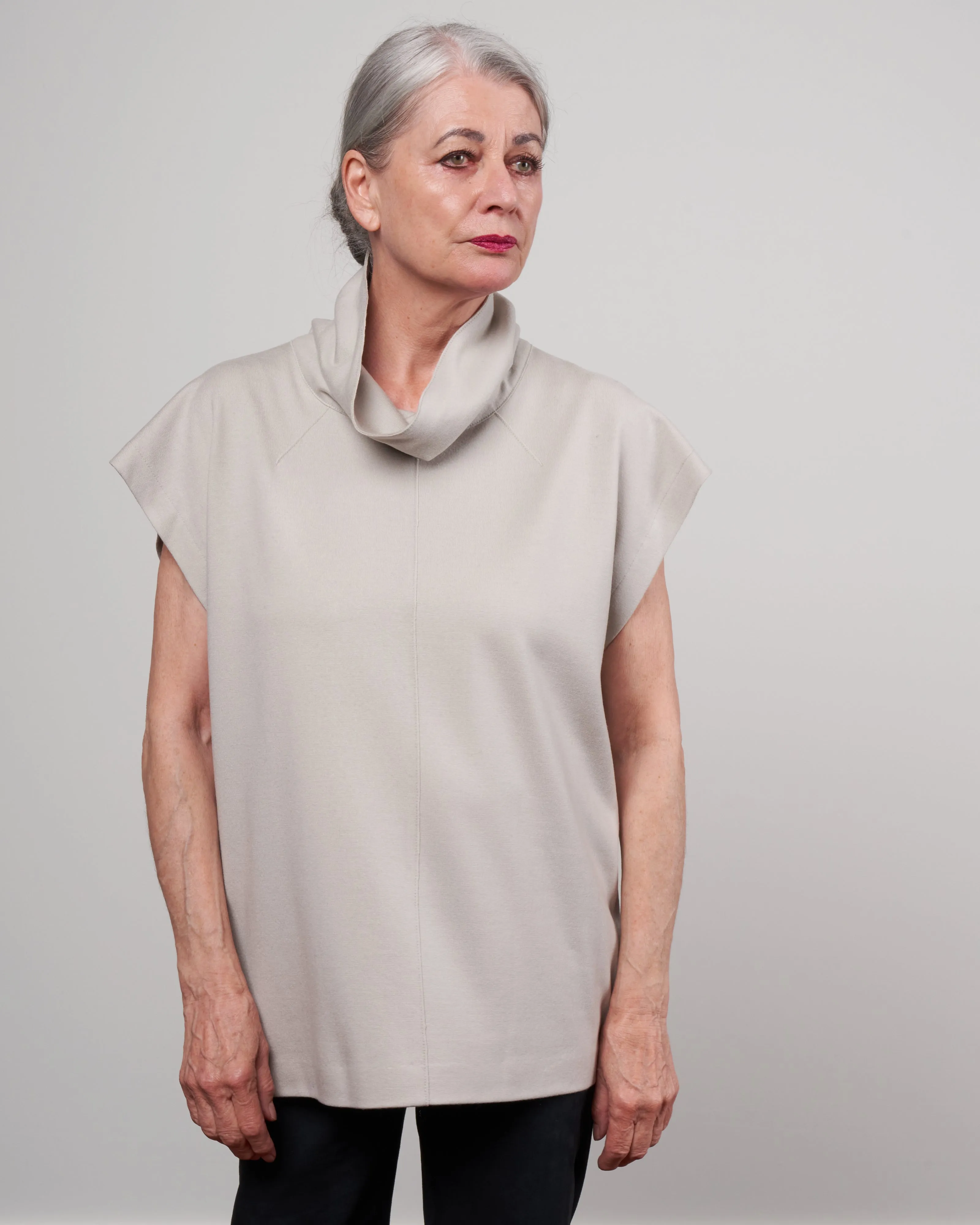 seam turtleneck - mink