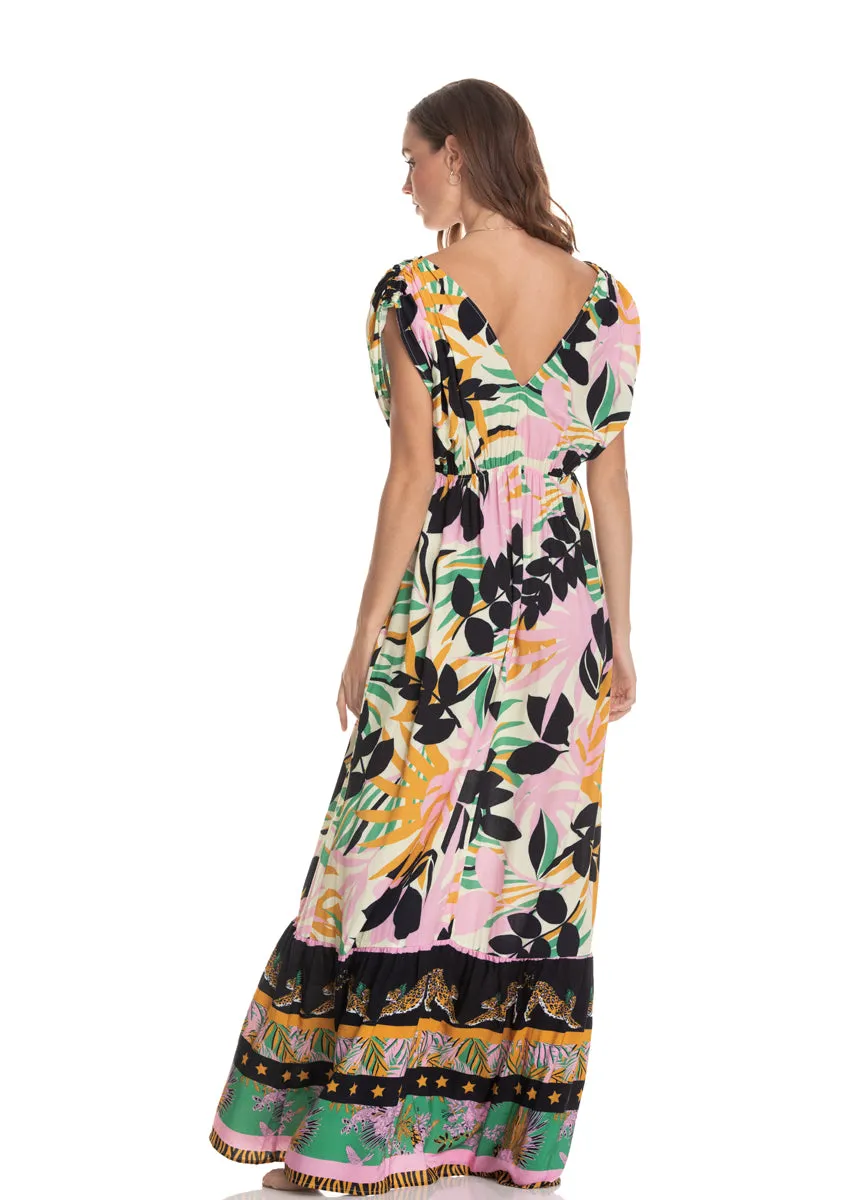 Serene Wilderness Salvia Long Dress