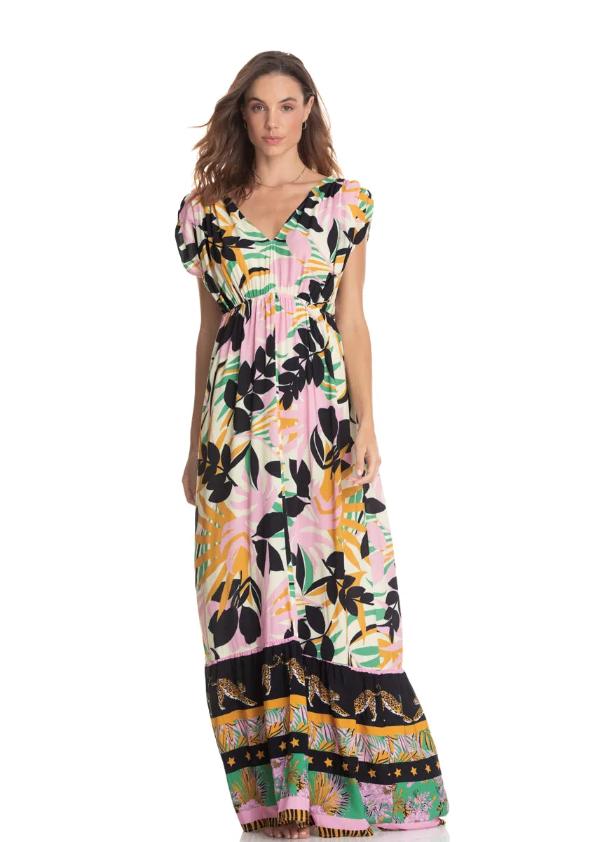 Serene Wilderness Salvia Long Dress